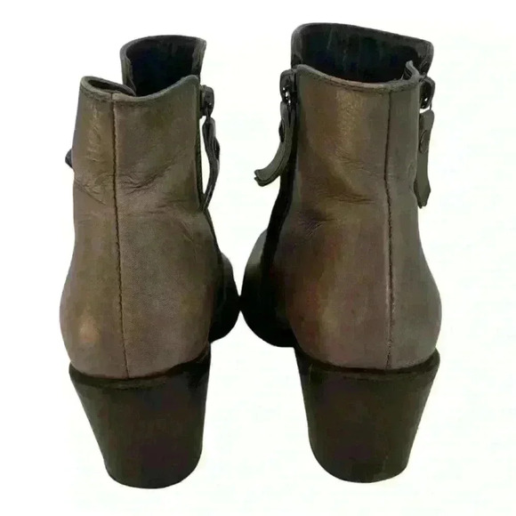 AGL Double Zipper Gray Ankle Boots Sz 8 EU 38 Pre loved - Picture 8 of 16